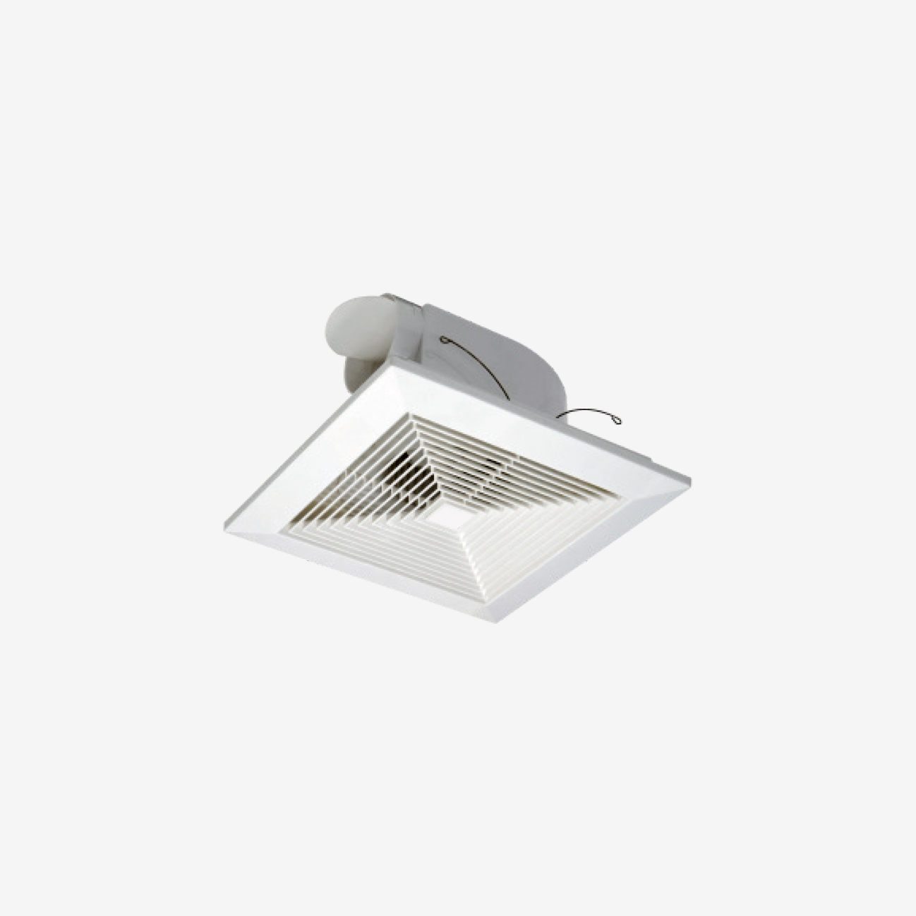 CEILING MOUNTED FAN-ALL PALSTIC HOUSING- 27W ''BPT23-15QS''