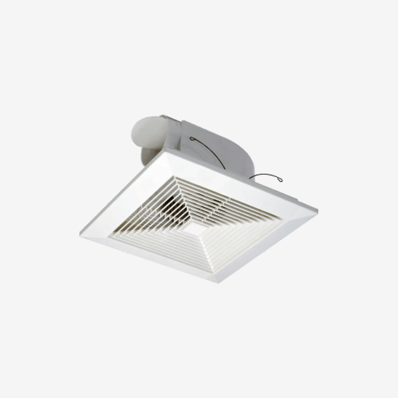 CEILING MOUNTED FAN-ALL PALSTIC HOUSING- 41W ''BPT28-24QS''