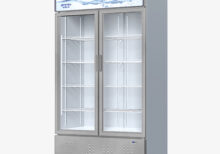 TWO DOORS GLASS  CHILLER  488 LTR, FREEZER 467 LTR