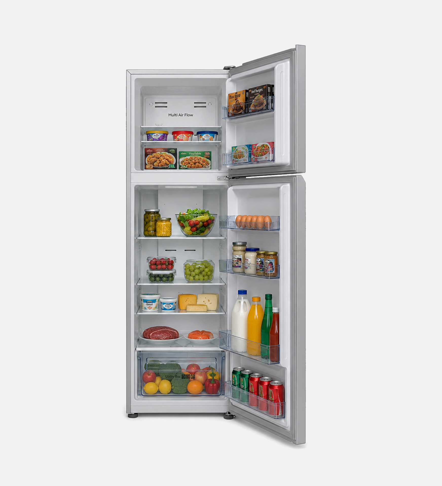 GENERALCO TOP MOUNT REFRIGERATOR , 268 LTR, SILVER COLOR - Image 2
