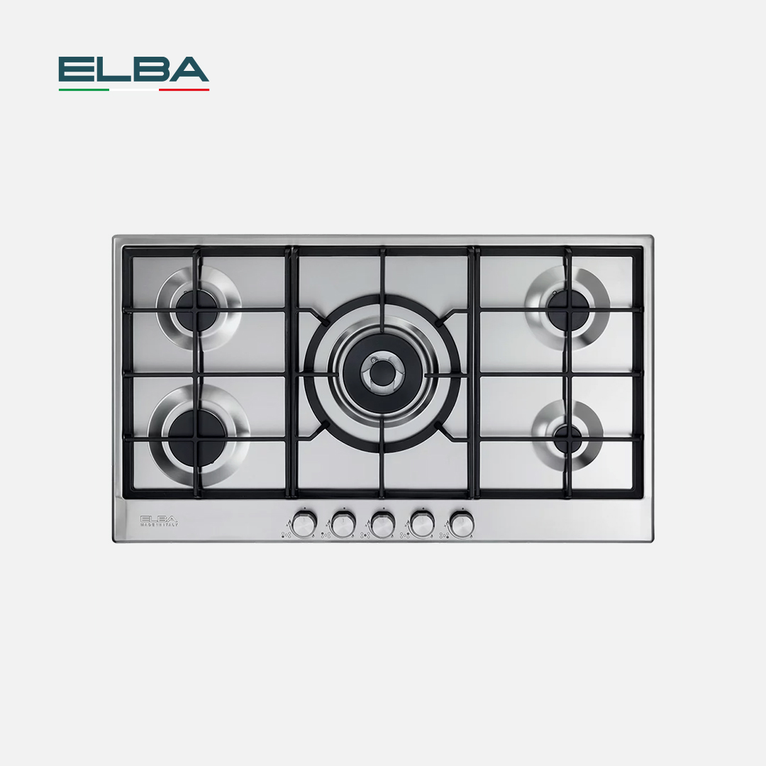 ELBA BUILT-IN HOB 5GAS BURNERS, 90CM