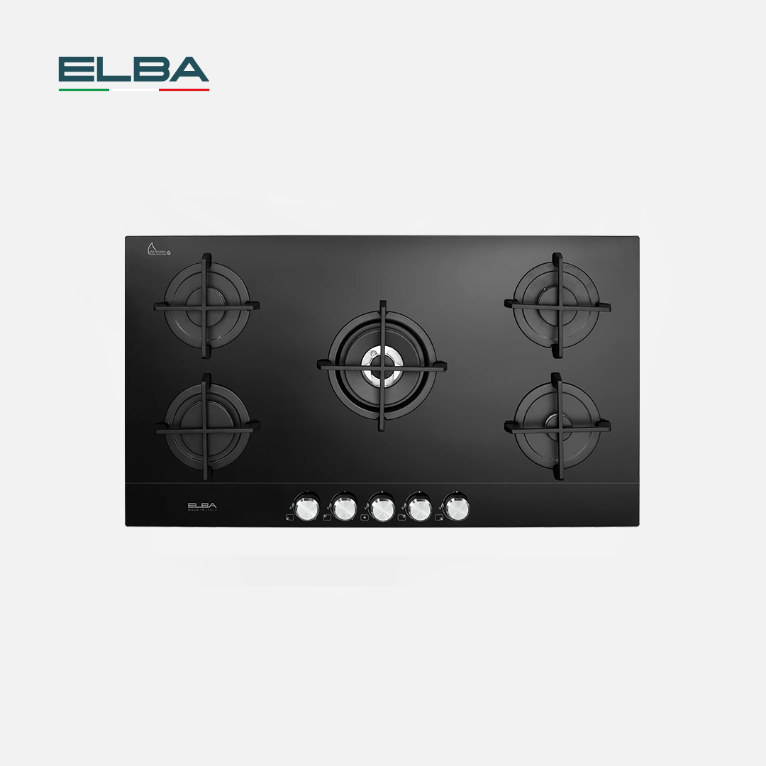 ELBA BUILT IN HOB,90CM, 5GAS BURNERS, TOP CERAMIC
