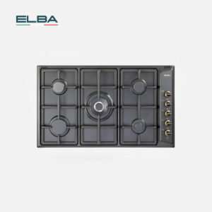 ELBA BUILT HOB IN 90CM 5GAS BURNERS, CLASSIC DESIGN, ITALY