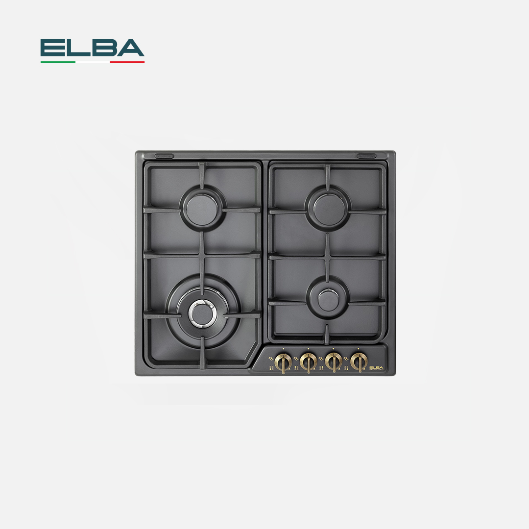 ELBA BUILT HOB IN, 60CM, 4GAS BURNERS, CLASSIC DESIGN, ITALY