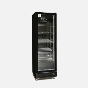 GENERALCO GLASS REFRIGERATOR, SINGLE DOOR, 400LTR, BLACK