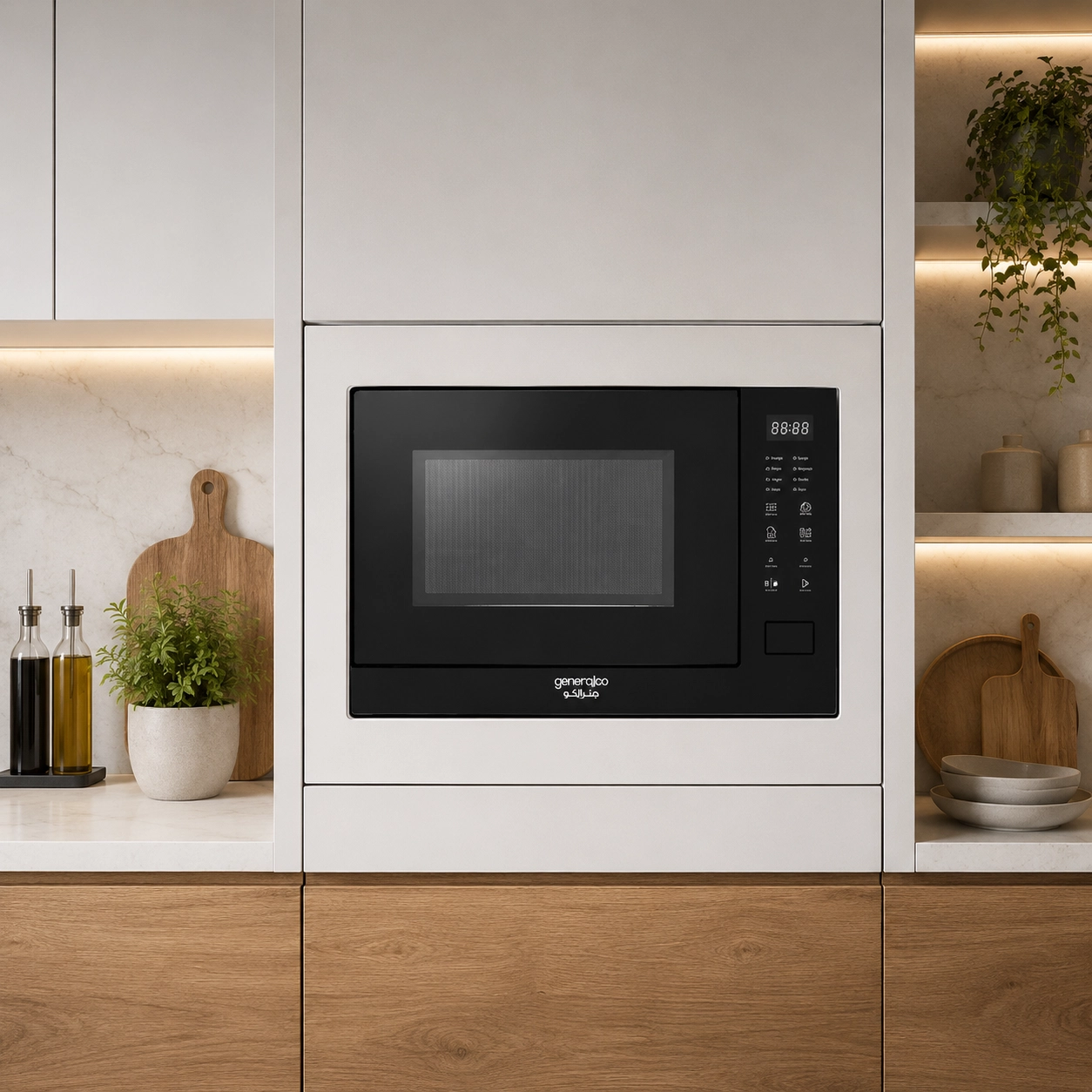GENERALCO BUILT-IN MICROWAVE, BLACK, 25 LITRES - Image 2