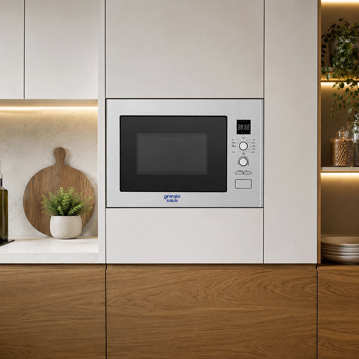 GENERALCO BUILT-IN MICROWAVE, SILVER, 25 LITRES - Image 2