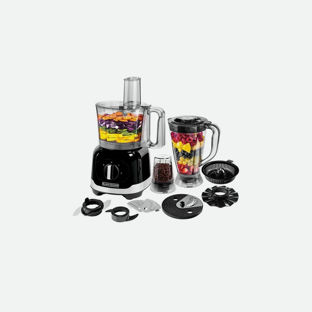Black +Decker Food Processor 1000W Black