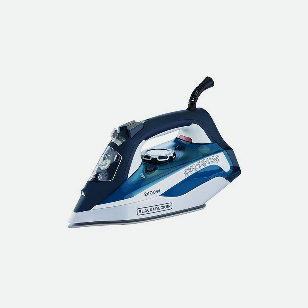 Black +Decker Steam Iron Ceramic Soleplate 2400W